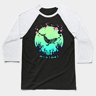The minimalist whale Baseball T-Shirt